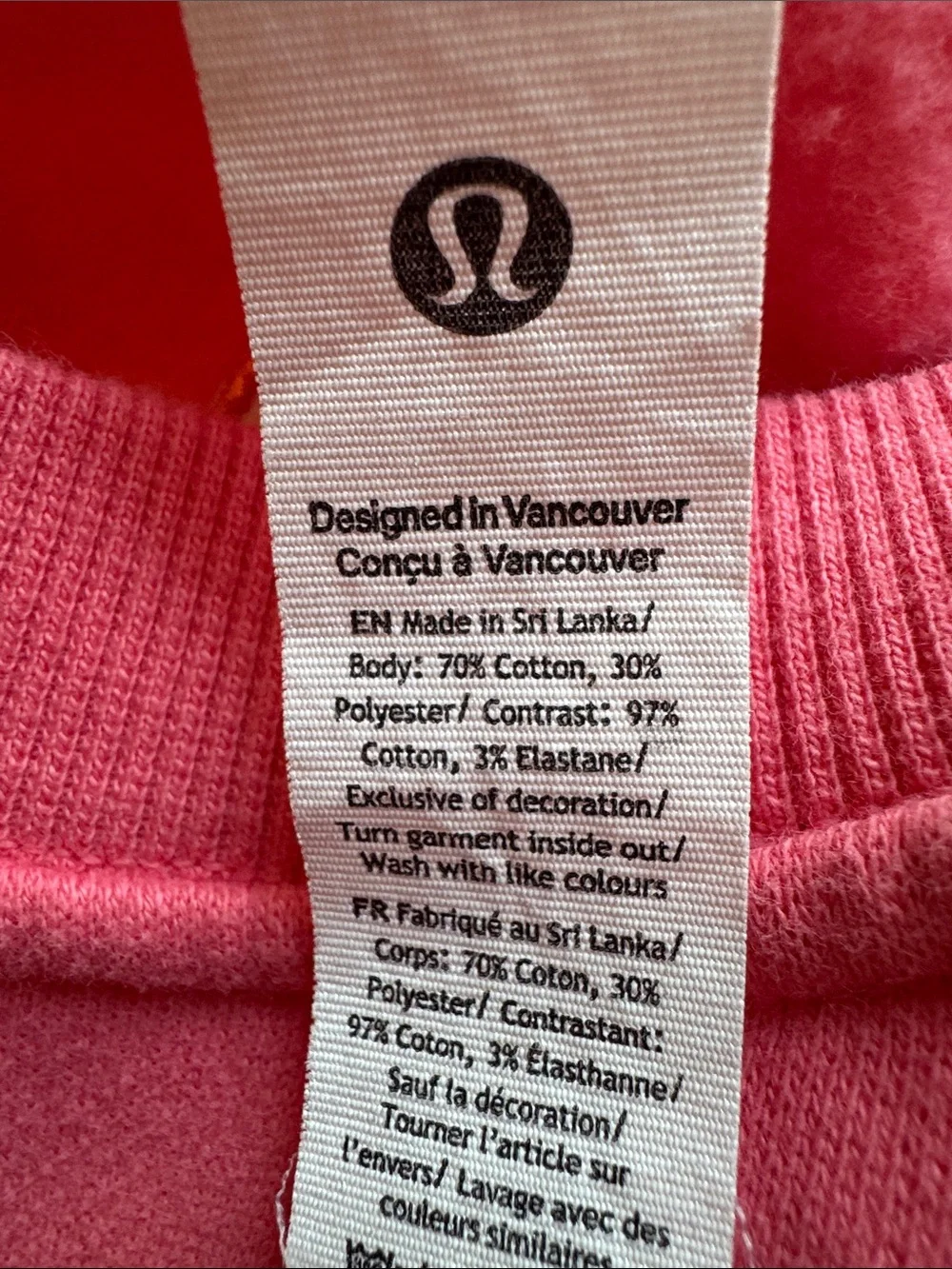 lululemon athletica Pink Coral Pullover Crewneck Sweatshirt - Picture 7 of 7